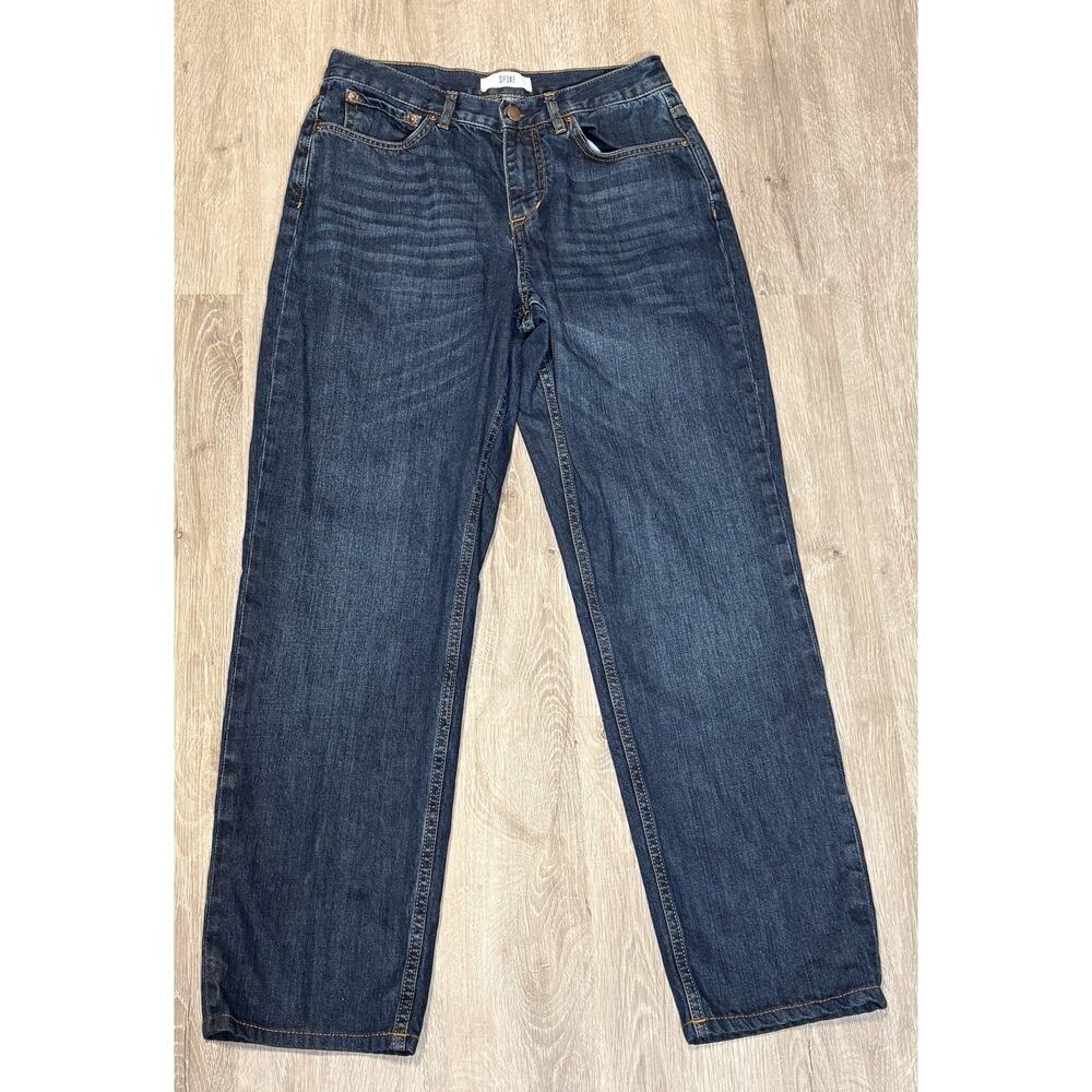 Spoke Mens Jeans Build C Straight Fit Waist 30 Dark‎ Wash 30x29